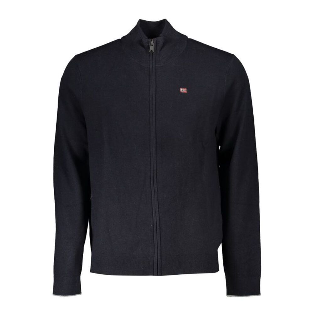Napapijri Black Tessuto Men Men's Cardigan